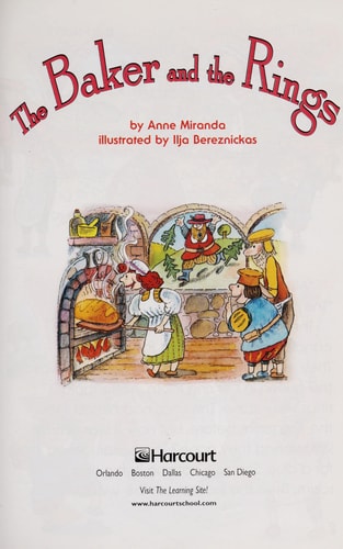 The Baker and the Rings, on Level Grade 3: Harcourt School Publishers Trophies (Trophies 03)