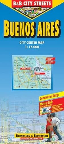 B&B Buenos Aires Laminated Map (CITY STREET)