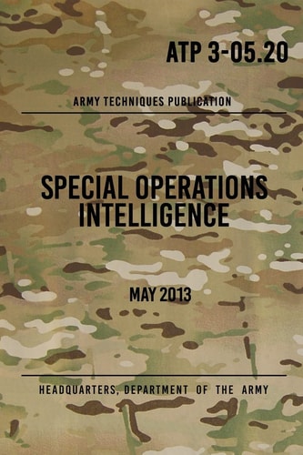 ATP 3-05.20 Special Operations Intelligence: May 2013