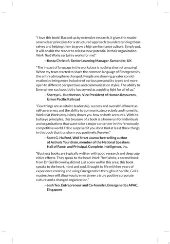 Work That Works: Emergineering a Positive Organizational Culture