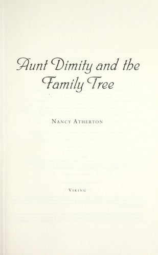 Aunt Dimity and the Family Tree