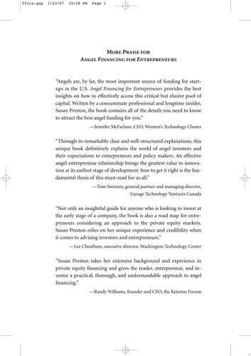 Angel Financing for Entrepreneurs