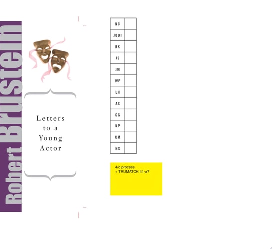 Letters to a Young Actor: A Universal Guide to Performance (Art of Mentoring)