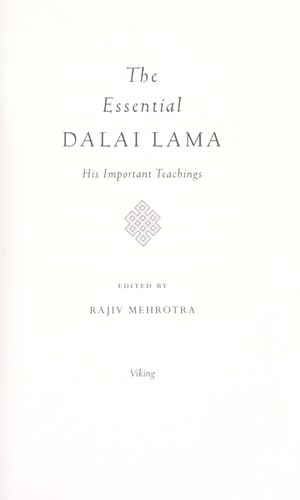 The Essential Dalai Lama: His Important Teachings
