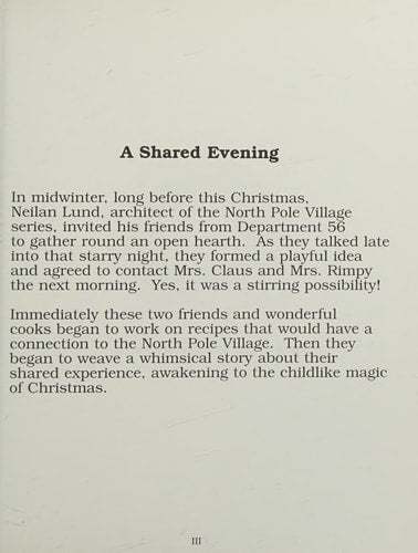 The North Pole Village Cookbook: Santa's Favorite Recipes (The Heritage Village Collection Cookbook Series)