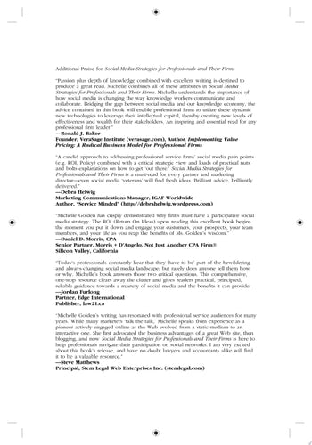 Social Media Strategies for Professionals and Their Firms: The Guide to Establishing Credibility and Accelerating Relationships