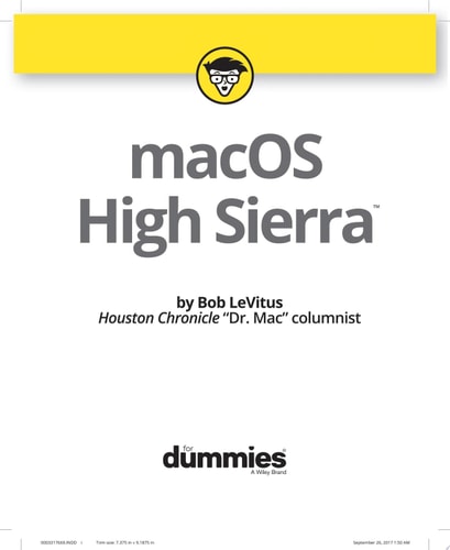 macOS High Sierra For Dummies