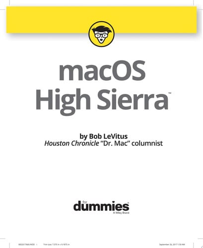 macOS High Sierra For Dummies