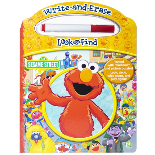 Sesame Street Write and Erase Look and Find