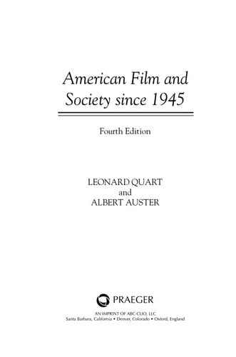 American Film and Society Since 1945, 4th Edition