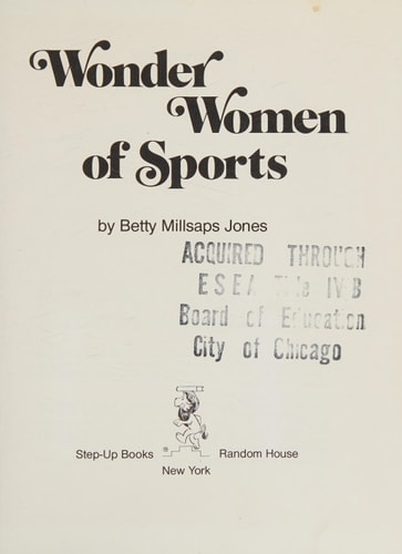 WONDER WOMEN OF SPORTS S (Step-Up Books)