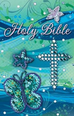ICB, Sequin Bible, Flexcover, Teal