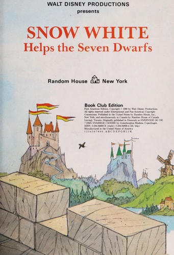 Walt Disney Productions presents Snow White helps the seven dwarfs (Disney's wonderful world of reading)