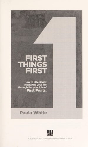 First Things First