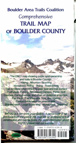 Boulder Co, CO Trail Map
