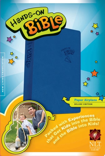 Hands-On Bible NLT (LeatherLike, Blue)