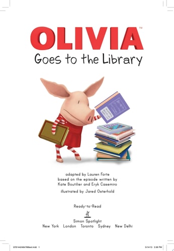 OLIVIA Goes to the Library (Olivia TV Tie-in)