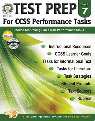 Mark Twain - Test Prep for CCSS Performance Tasks, Grade 7