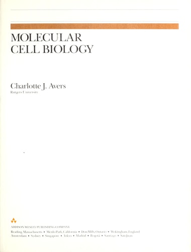 Molecular Cell Biology