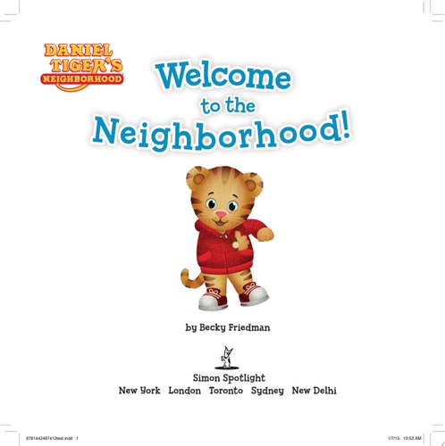 Welcome to the Neighborhood! (Daniel Tiger's Neighborhood)