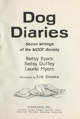 Dog Diaries Secret Writing of the Woof Society