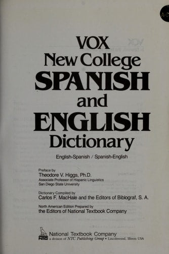 Vox Modern College Spanish and English Dictionary