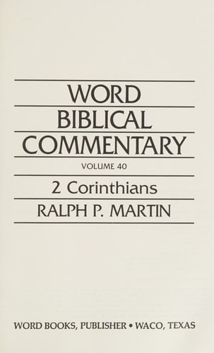WBC: 2 Corinthians