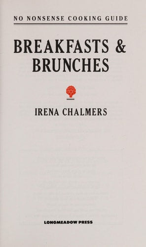No Nonsense Cooking Guide Breakfast & Brunches