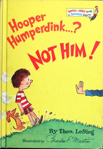 Hooper Humperdink...? Not Him! (Bright and Early Book, #22)