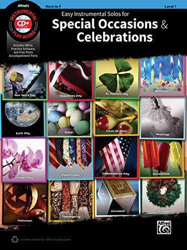 Easy Instrumental Solos For Special Occasions & Celebrations: Horn in F, Book & CD (Easy Instrumental Solos Series)