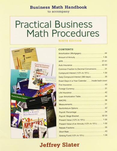 Business Math Handbook: to accompany Practical Business Math Procedures