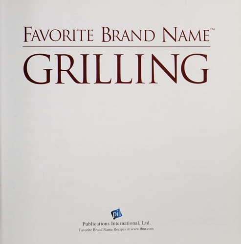 Favorite Brand Name Grilling