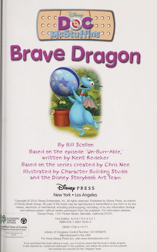 World of Reading: Doc McStuffins Brave Dragon Level Pre-1