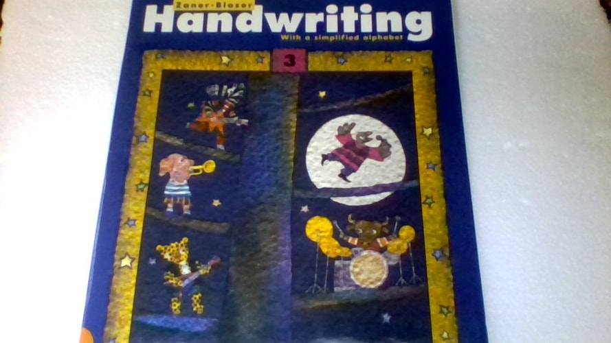 Zaner Bloser Handwriting, Grade 3: With a Simplfied Alphabet