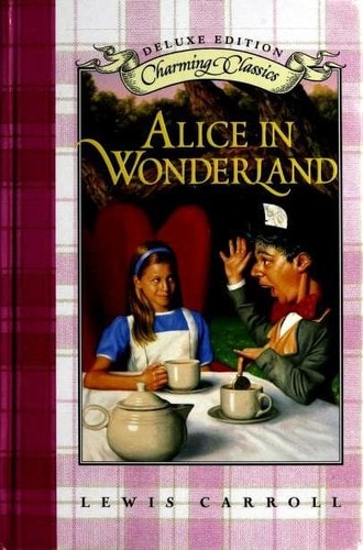Alice in Wonderland Deluxe Book and Charm