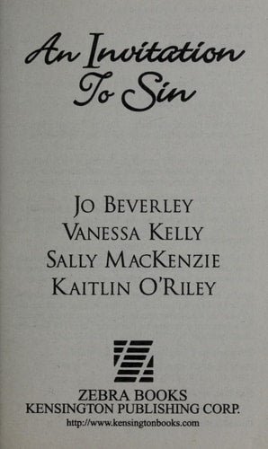 An Invitation To Sin (Zebra Historical Romance)