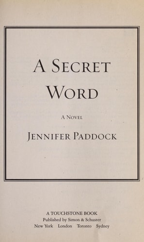 A Secret Word: A Novel