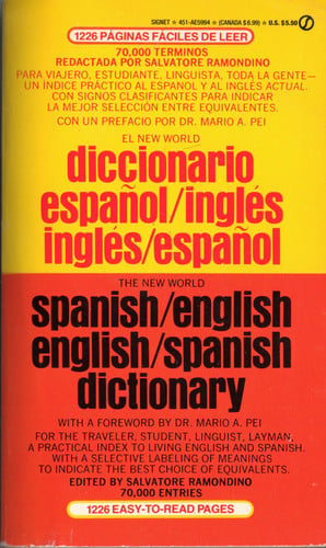 Spanish-English, English-Spanish Dictionary, The New World (Spanish Edition)