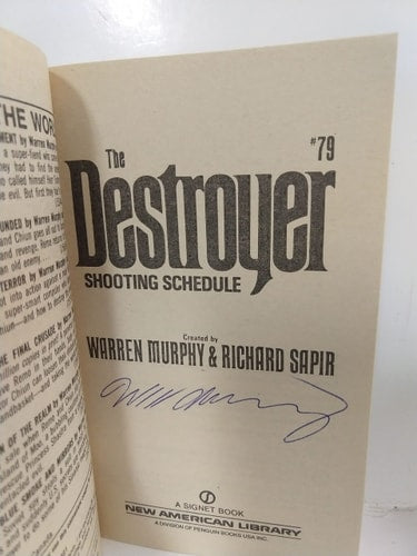 Shooting Schedule (The Destroyer, No. 79)