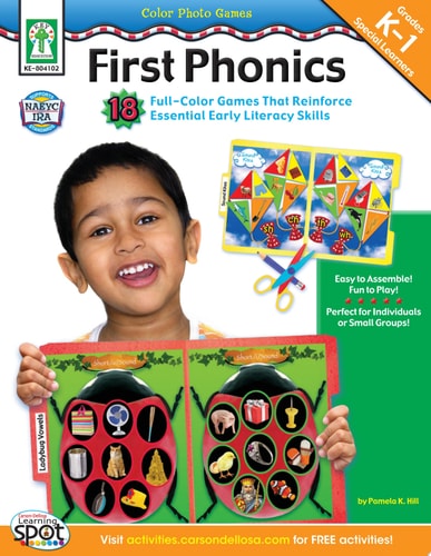 Color Photo Games: First Phonics, Grades K - 1: 18 Full Color Games That Reinforce Essential Early Literacy Skills