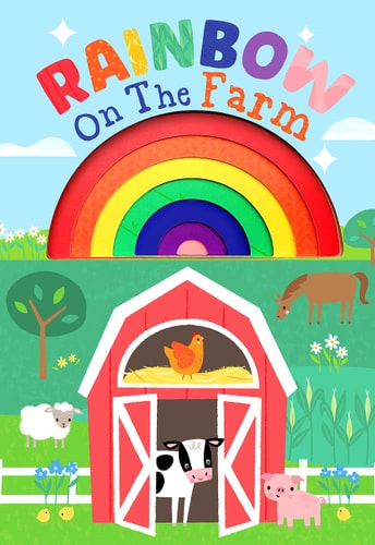 Rainbow on the Farm - Board Book - Kids Book with Cutouts