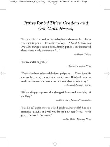 32 Third Graders and One Class Bunny: Life Lessons from Teaching