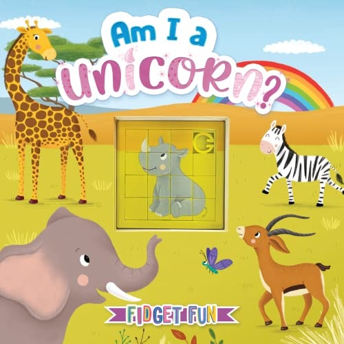Am I a Unicorn? - Children's Sensory Storybook with Touch and Play Fidget Puzzle Slider