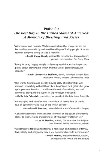 The Best Boy in the United States Of America: A Memoir of Blessings and Kisses