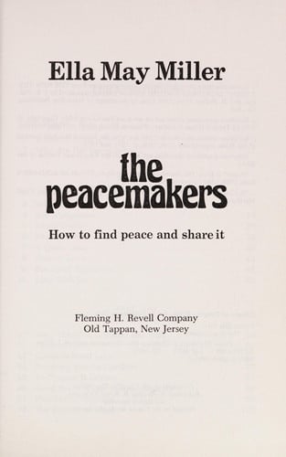 The peacemakers: How to find peace and share it