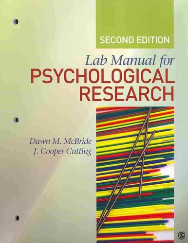 Lab Manual for Psychological Research
