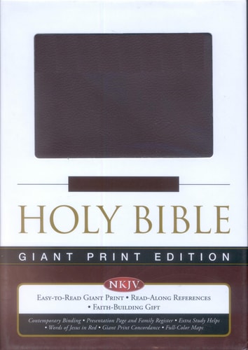 NKJV Giant Print Print Reference Bible