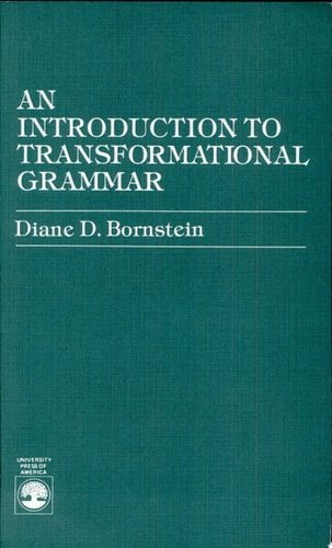 An Introduction to Transformational Grammar