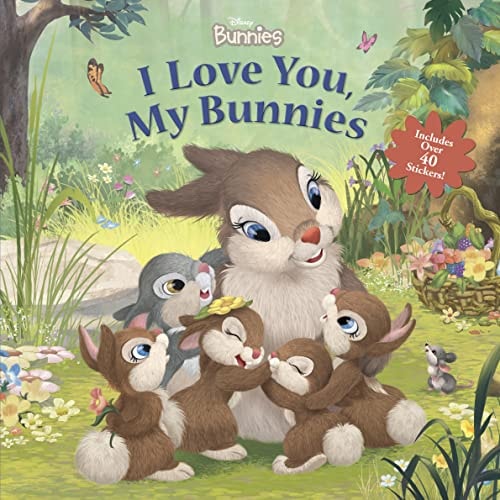 Disney Bunnies I Love You, My Bunnies Reissue with Stickers