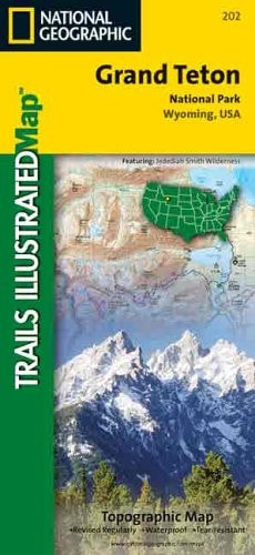 National Geographic Trails Illustrated Grand Teton National Park, Wyoming, USA: Topo Map